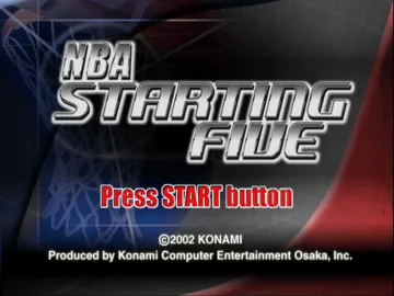 NBA Starting Five screen shot title